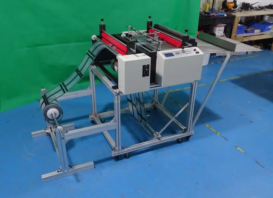 SG-YHD-L500 Industry Use Sticker Paper Roll To Sheet Cutting Machine Fast Speed Roll Stickers Paper Cutter