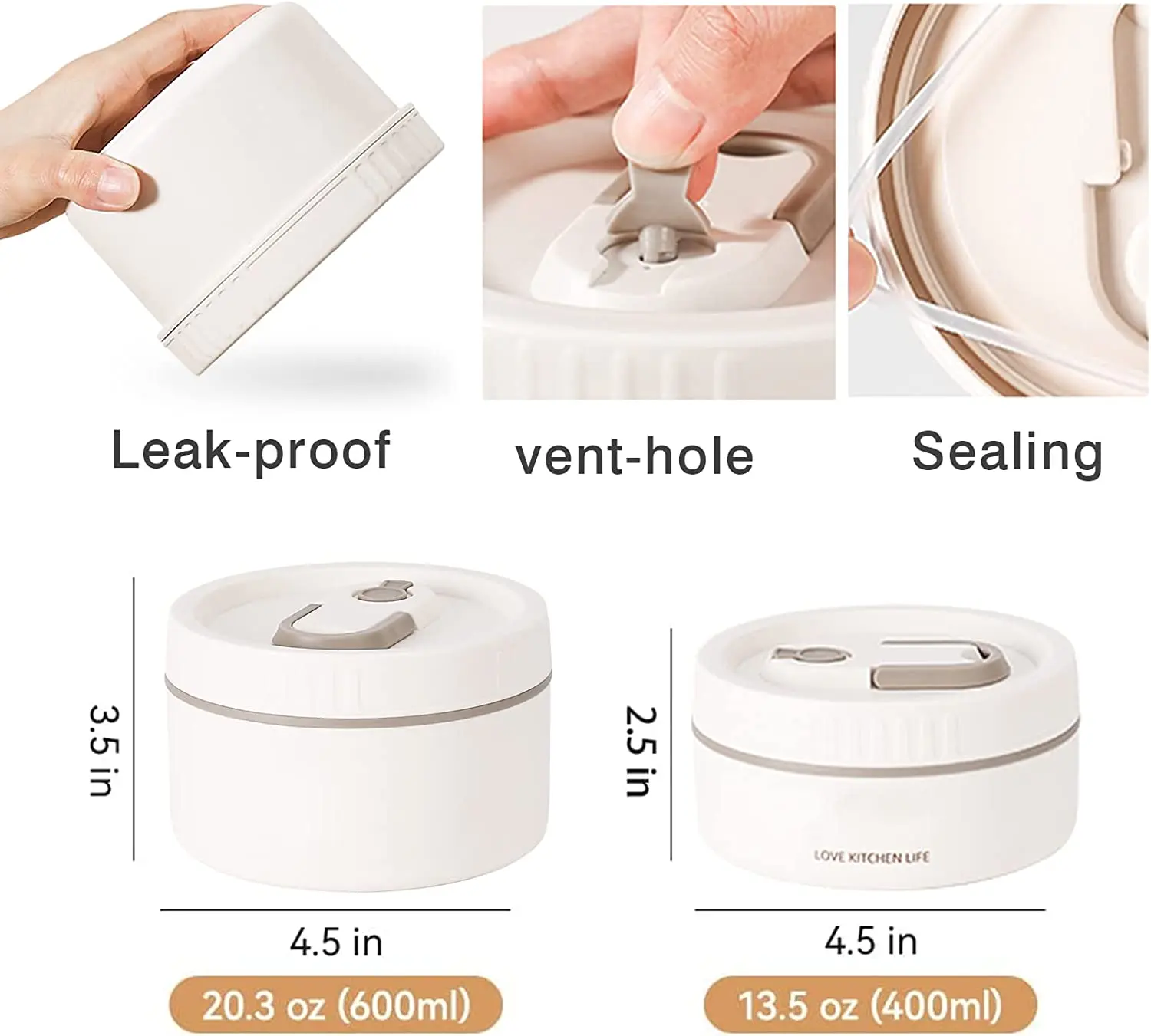 Factory Price Manufacturer Supplier Leak Proof Microwaveable Bento Box Portable Stackable Food Container Storage Lunch Box Bento