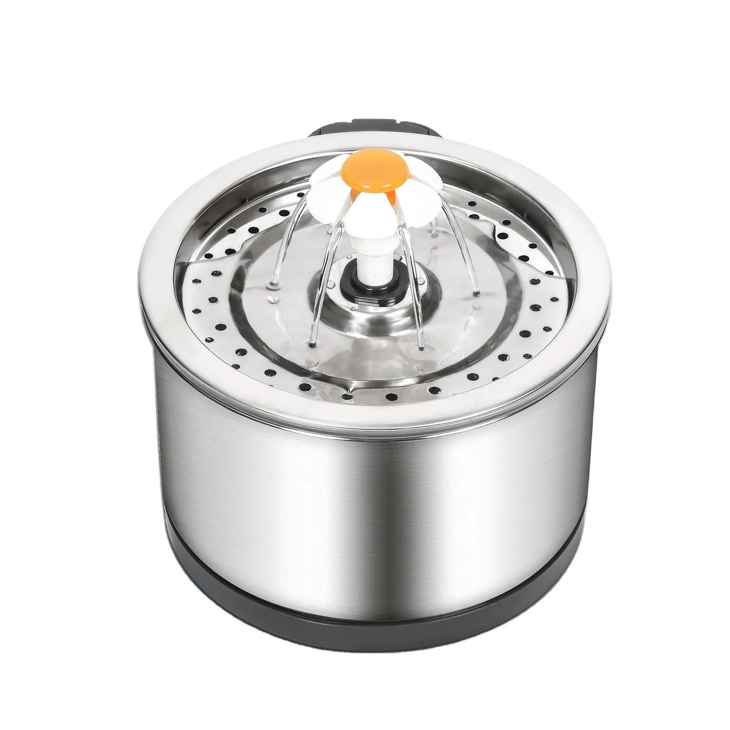 84oz 2.5L stainless steel pet water fountain ultra-quiet cat drinking fountains