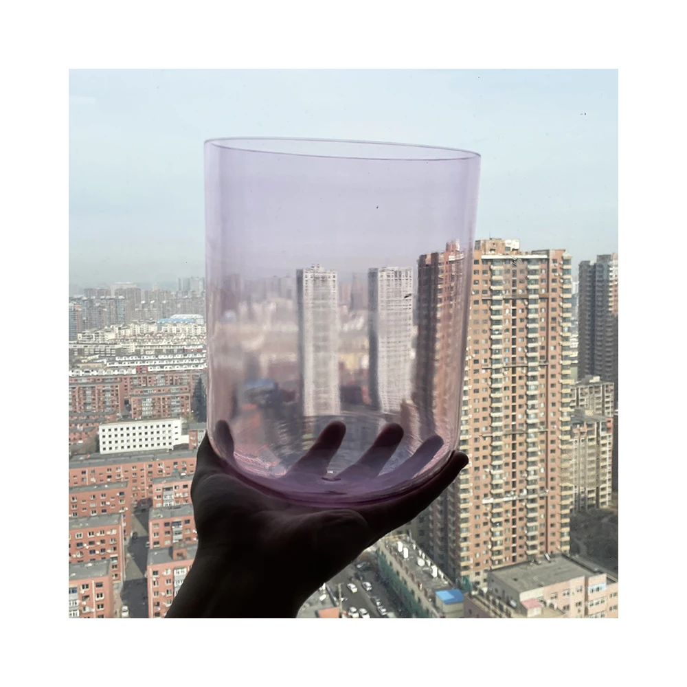 5-10 дюймов, прозрачная космическая чакра, Алхимия, хрустальные поющие чаши для медитации, звучания, исцеления