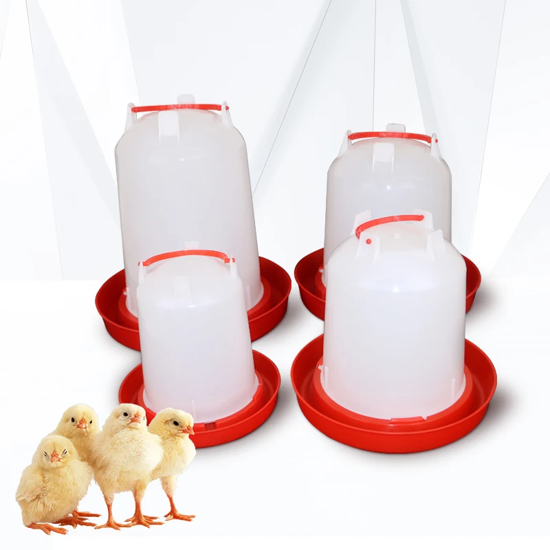 Different Capacity Manual Plastic Broiler Chick Water Drinker and Feeder Chicken Poultry Feeders Drinkers for Animal