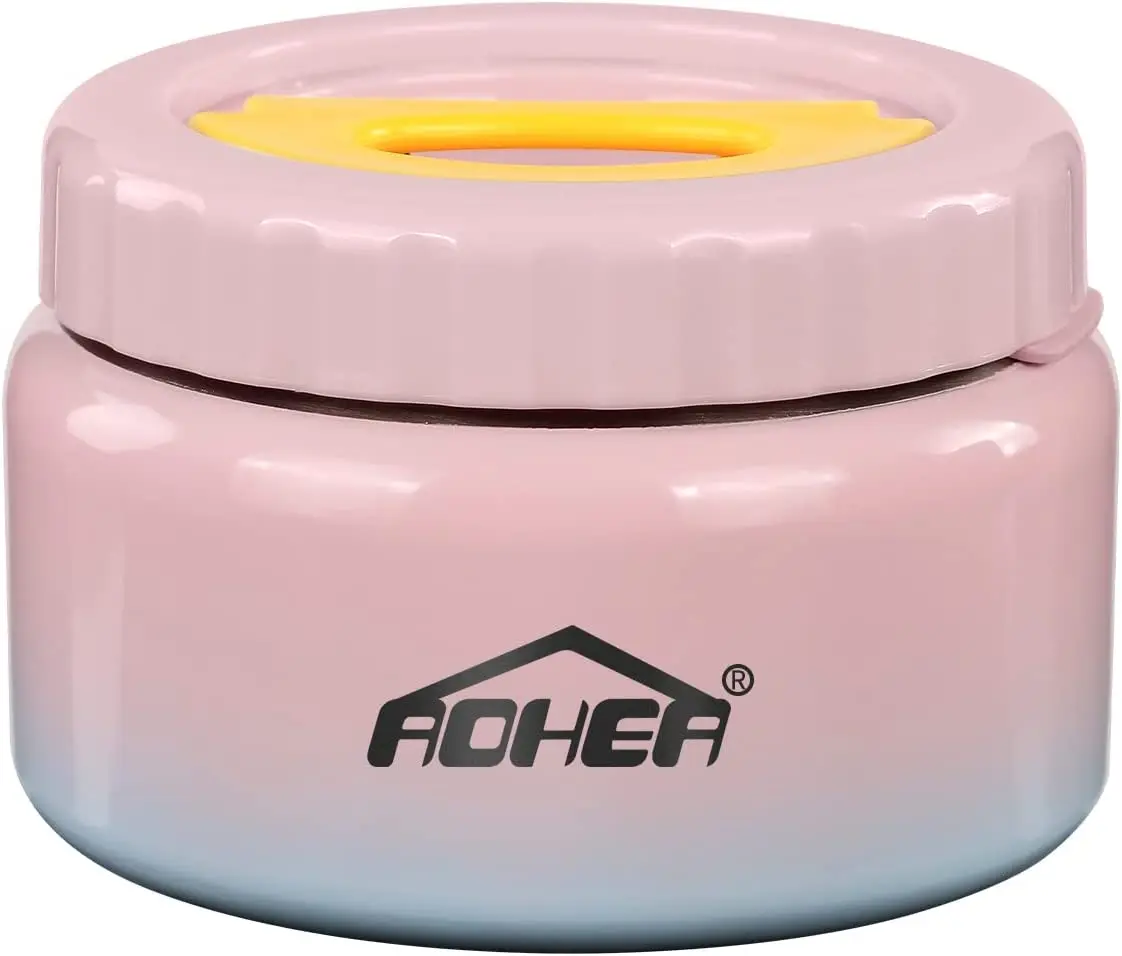 AOHEA  Insulated  Thermos for Hot Food 12oz Vacuum 304 Stainless Steel Thermos for Hot Food Cold Food