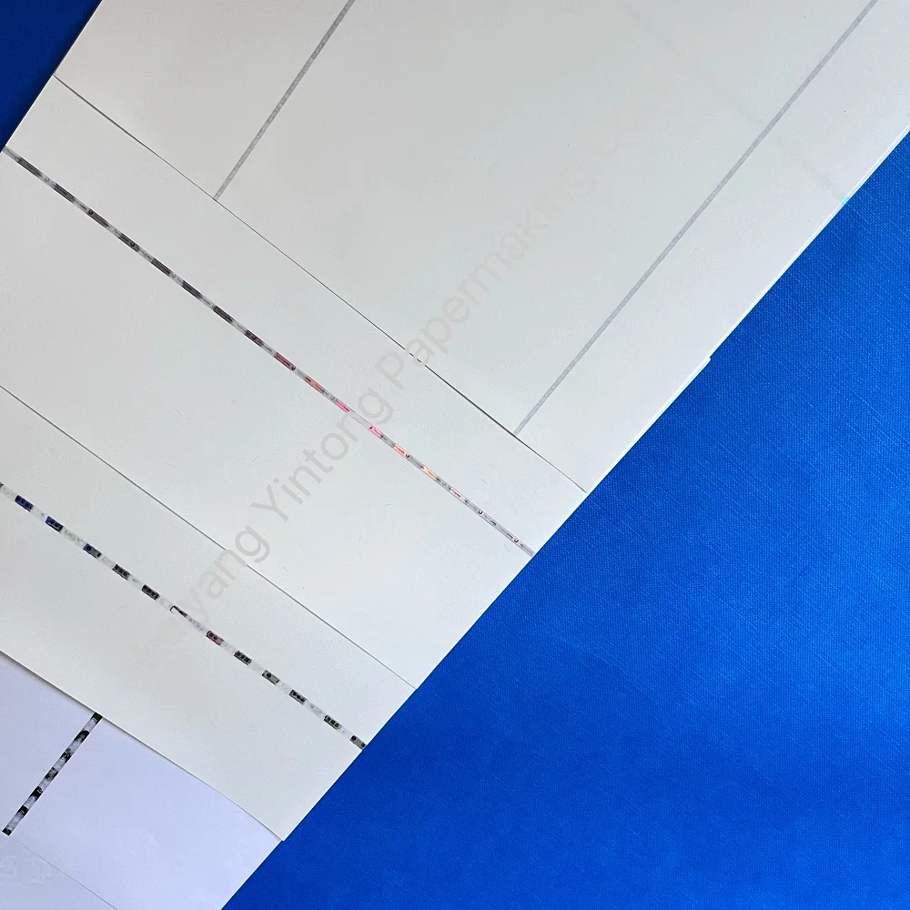 Custom Security Paper with Visible Uv Florescent Security Thread for Various Certificates Tickets Bonds Labels