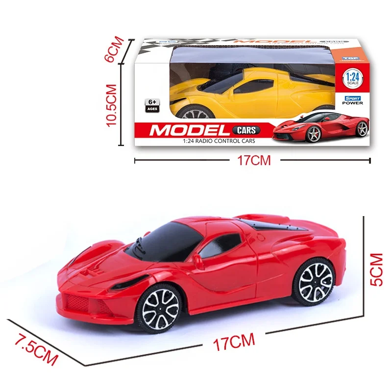 Low Price 1:24 2Ch Remote Control Racing Simulation Electric RC Sport Car Toy Model