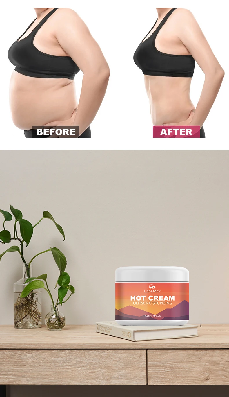 Free Sample  Private Label Fat Burning Slim Sweat Hot Gel Waist Firming Body Shaping Weight Loss Anti Cellulite Slimming Cream
