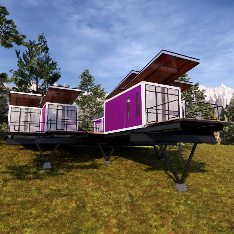 Commercial Honduras customized luxury prefab container house for exhibition hall