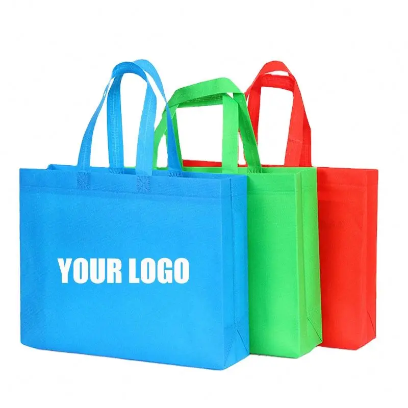 Wholesale High Quality 2023 Handle Bag Fabric Laminated Custom Logo non-woven bag For Clothing Package