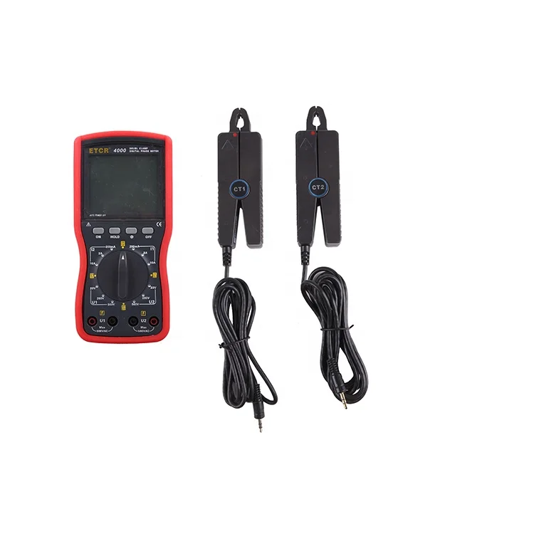 ETCR4000  low power consumption Double Clamp Digital Phase Voltmeter