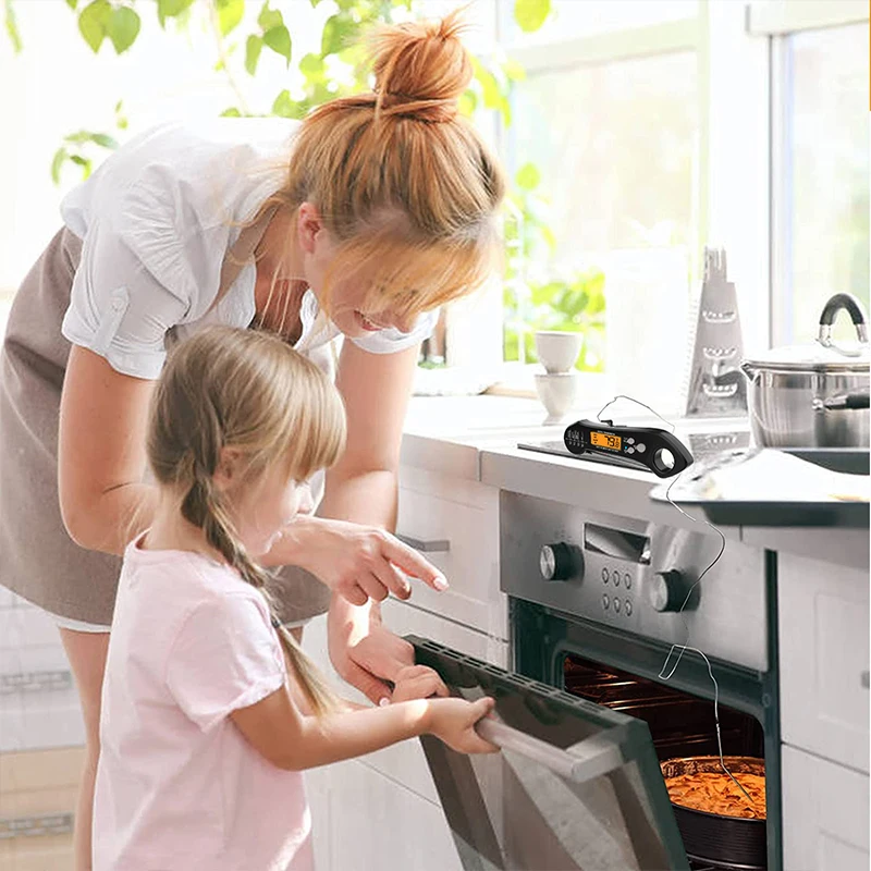 Professional Meat Thermometer With Digital Calibration Thermometer For Cooking With 2 Probes