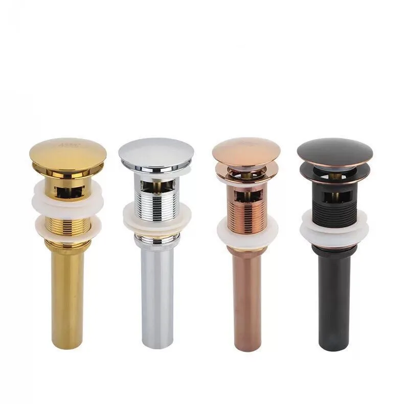 New Design Popular Bounce Basin Drainer Bathroom Basin Sink Bounce Down Push Down Pop Up Sewer Drain 2022