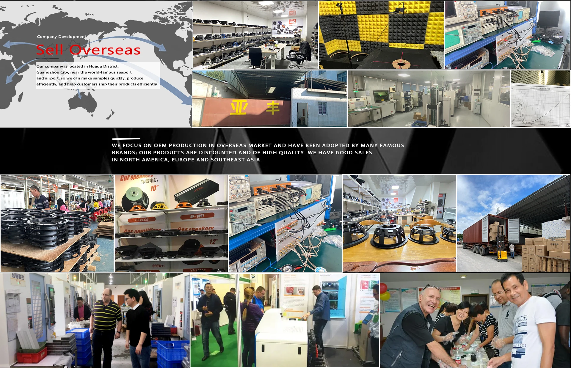 Audio Midrange  Hot sale 6 8 10 inch Speaker Factory  4 8 Ohm Pro Loudspeaker car speaker