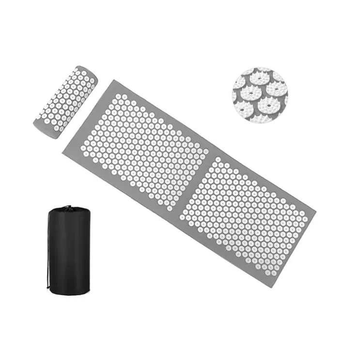 Массажный экологически чистый коврик для йоги акупрессуры, хлопковый коврик для акупрессуры и набор подушек