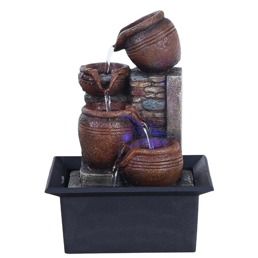 US Freeshipping Indoor Electric Tabletop Water Fountain