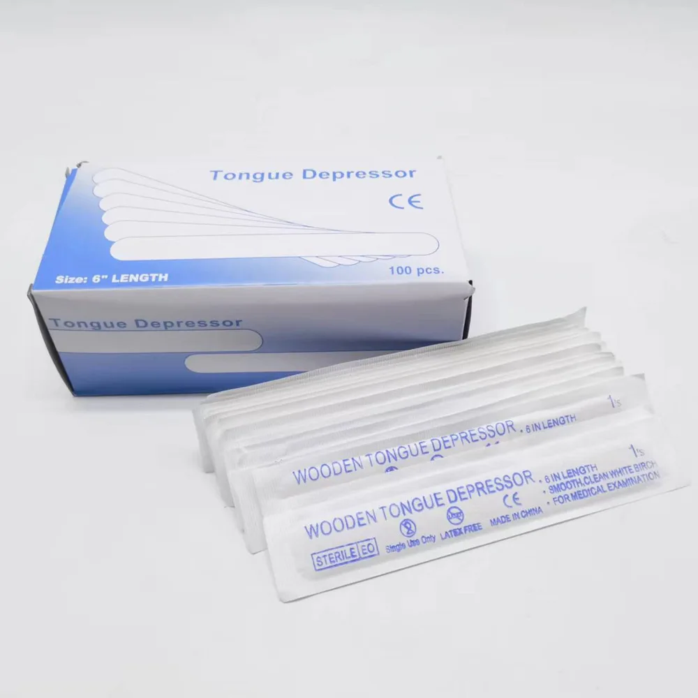 Professional Size Popsicle Hard Salon Depilatory Disposable Tongue depressor Spatula Wooden Wax Stick Hair Removal Applicator