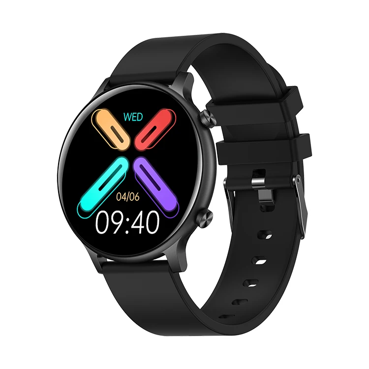 2024 Full Touch Sports IP68 Waterproof Body Temperature Heart Rate Fitness Health Monitoring HT12 Smart Watch