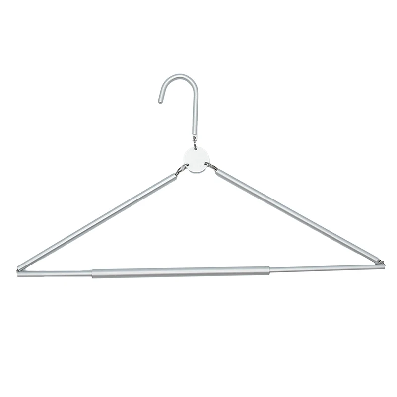 Aluminum Alloy Foldable Clothes Hangers Rack Premium Collapsible Travel Hanger