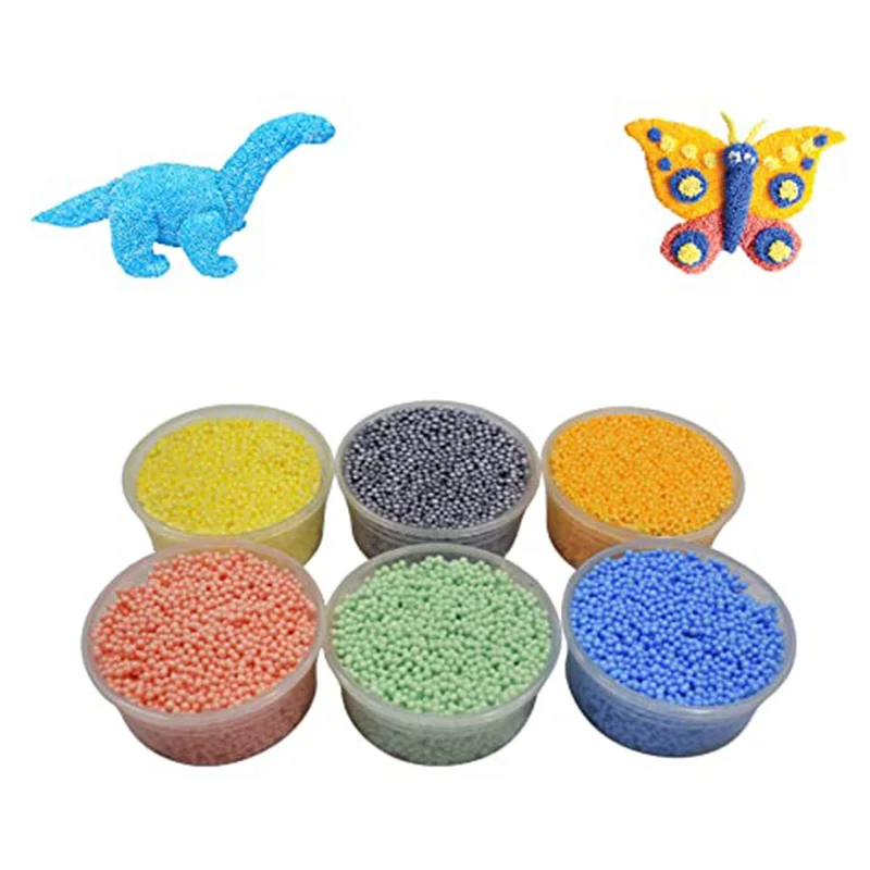 CHL быстрая доставка невысыхающие экологически чистые бусины из пеноматериала для самостоятельного изготовления слайма снежной глины