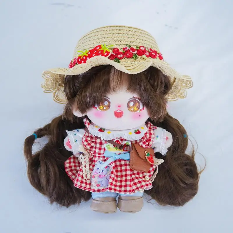 Original custom plush doll clothes costume workwear suit shirt custom 20cm plush doll with clothes