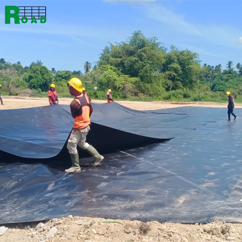 Geomembrane Hdpe Waterproof membrane Roll Size Price Geomembranes for Fish Farm Pond Liner
