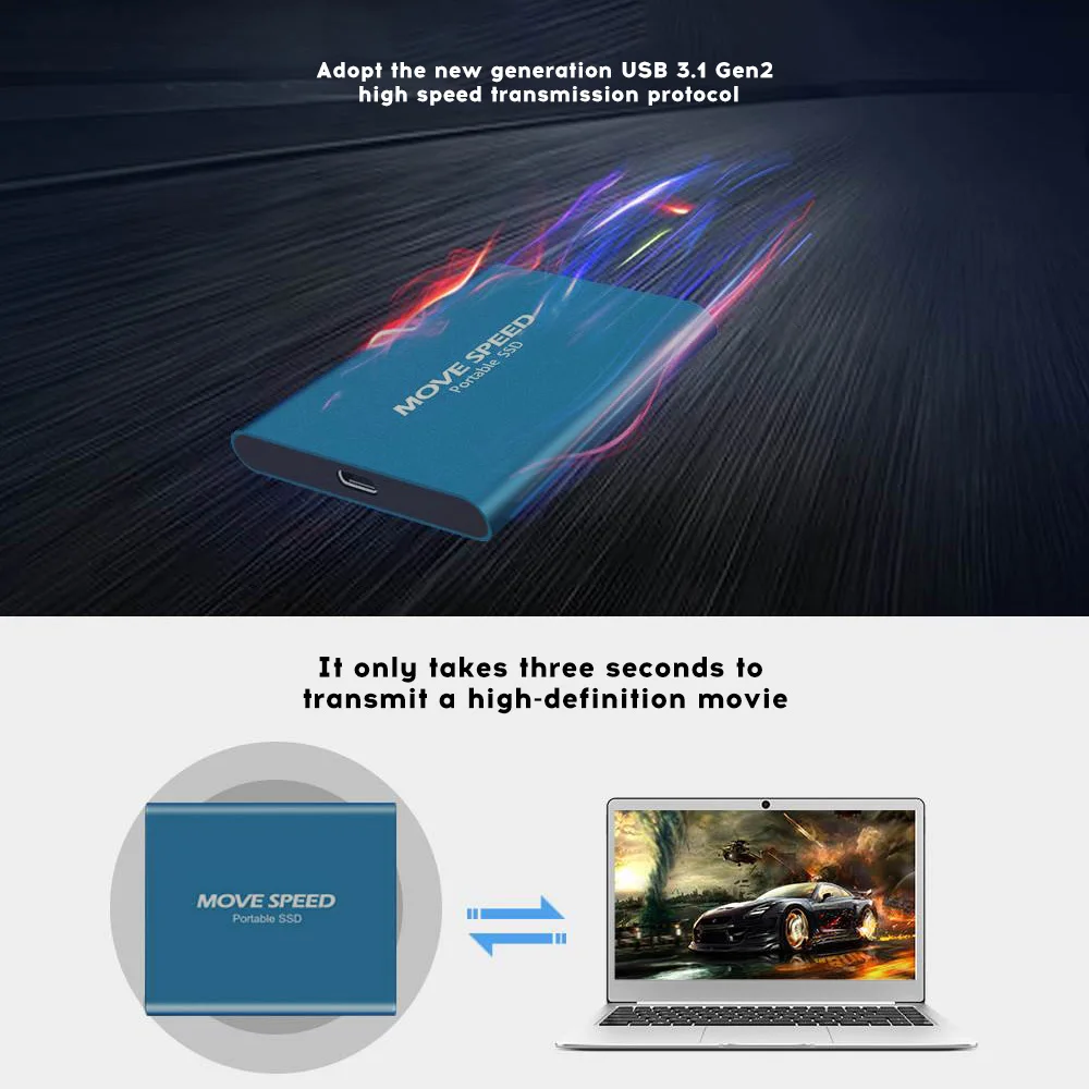 Новое поколение Type-C USB3.1 интерфейс портативный мини 256 г/512 г/1T объем запоминающего устройства однотонные pssd по мобильный жесткий диск для дома/на улице