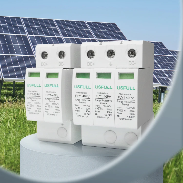 USFULL Customizable Color DC SPD 1000VDC Lightning Protection 20kA 40kA 2P 3P DC Surge Protection Device