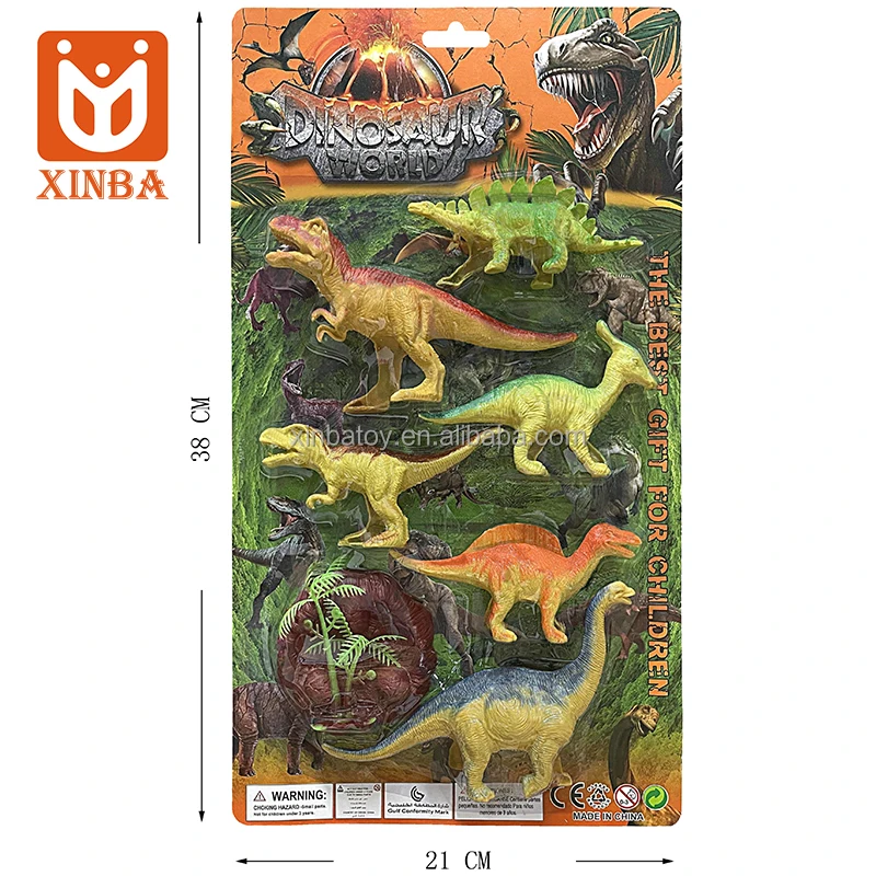 Simulation Animal Model Dinosaur Toy Tyrannosaurus Rex Safe Material Dino World 3D Dinosaur With Trees Dinosaur Toy