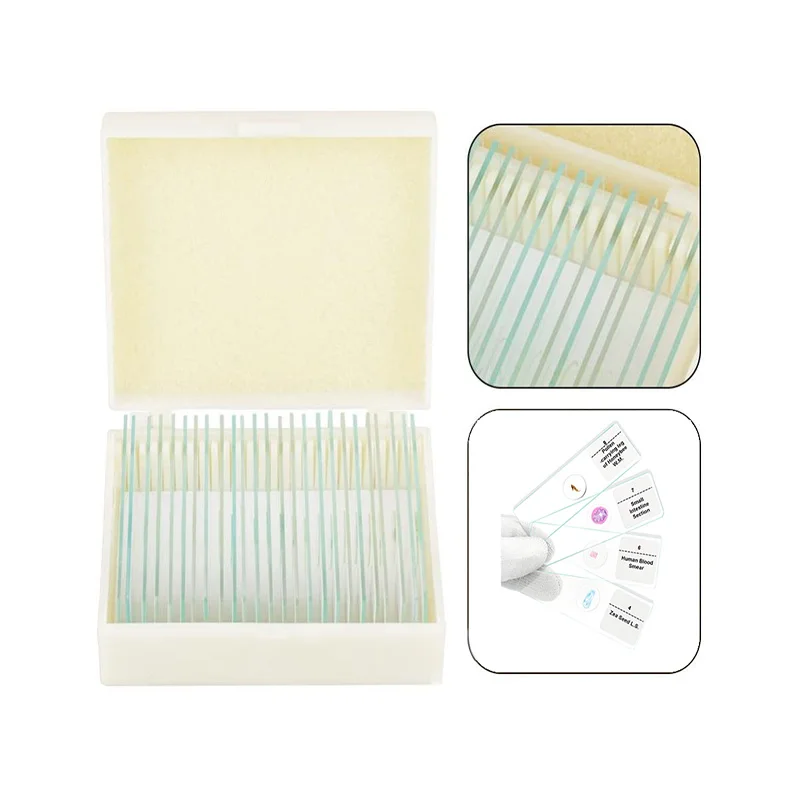 Mixed 25pcs Plant Insect Prepared Microscope Slides Set in Histology