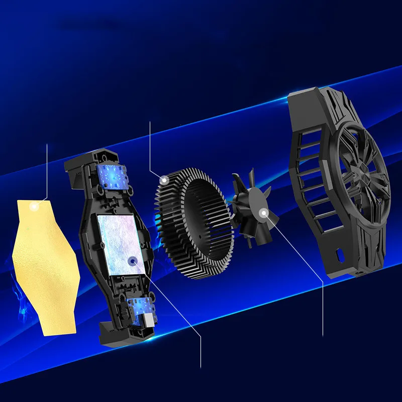 2022 New mobile phone radiator back clip semiconductor refrigeration cooling radiator frozen artifact phone radiator wholesale