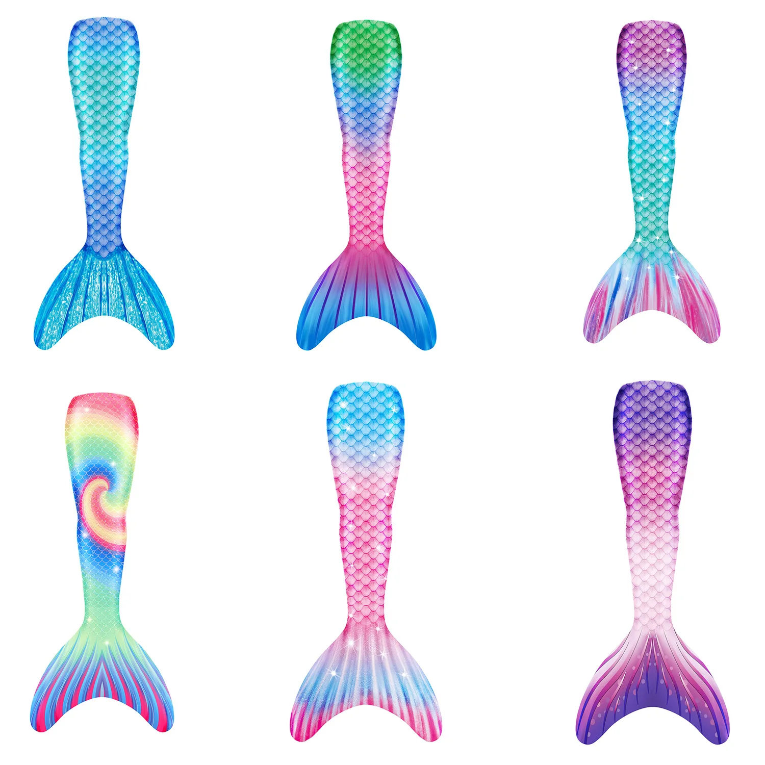Halloween Party Gift Swimsuit Girls Mermaid Tail Costume Children  Ariel Mermaid Swimsuit for Swimming Kids Girl