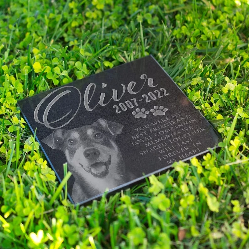 Dog Memorial Stone Pet Memorial Stone Pet Grave Markers Pet Dog Memorial Gift Tombstone Gravestone
