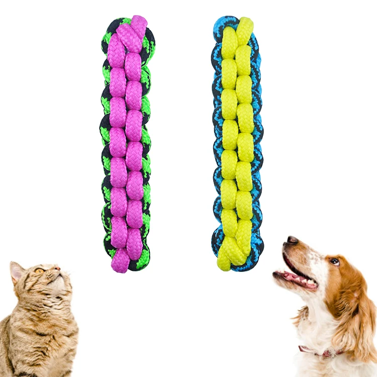Free Sample Custom New Design Rope Stick Flyer Cotton Rope Dog Toy