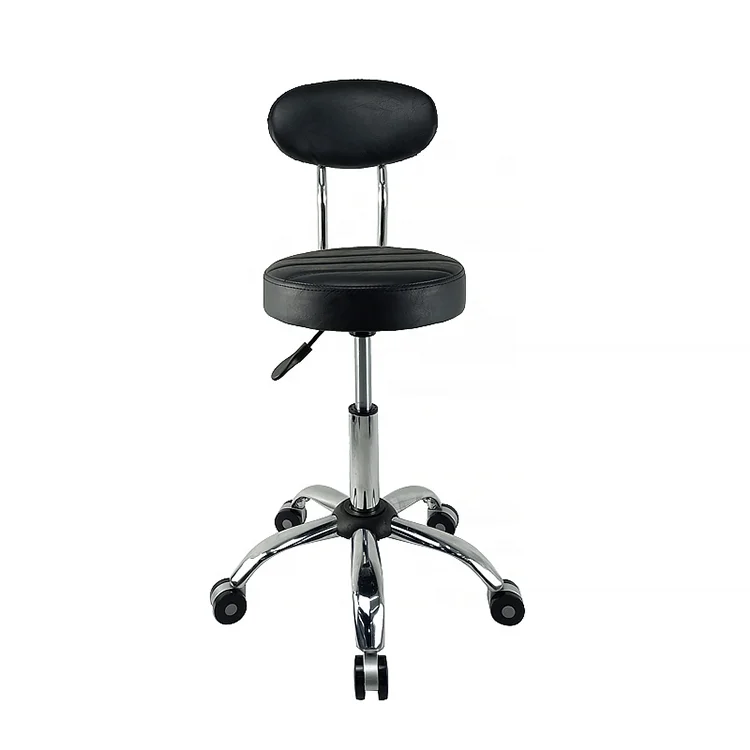 Medical furniture adjustable dental stool Barber backrest Chair rolling Stool