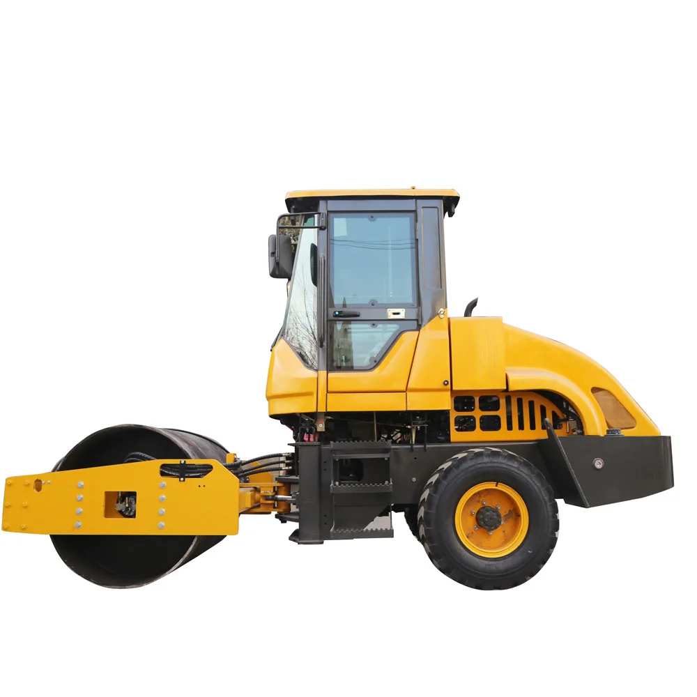 Super Strong Steel Wheel Large Roller Strong Pressure Strength 10t Vibratory Roller with Fan Air Conditioning Roller Sales