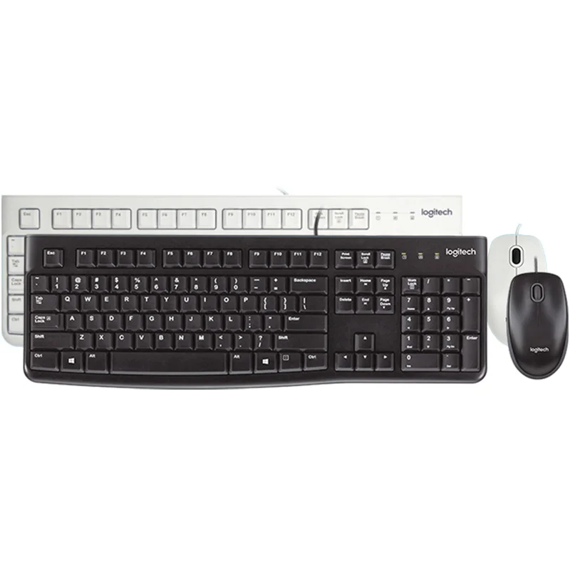 Logitech MK120 wired  classic mouse and keyboard set splash-proof design