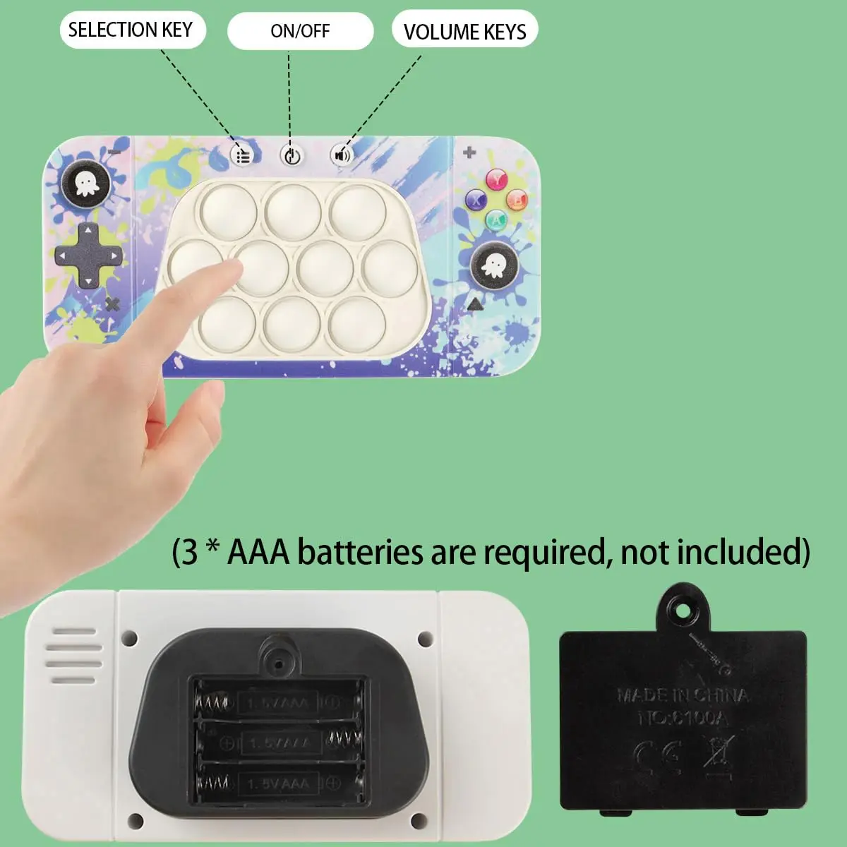 Light Up Game Fidget Travel Games Travel Sensory Fidget Toys Handheld Games for Teenagers Birthday Party Gift