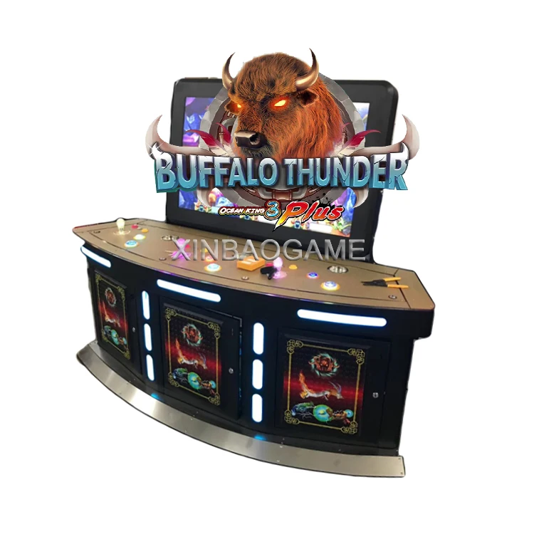 Hot sell 42 inch 3 Players Ocean King 3 Plus Bufflo Thunder Fish Game Machine