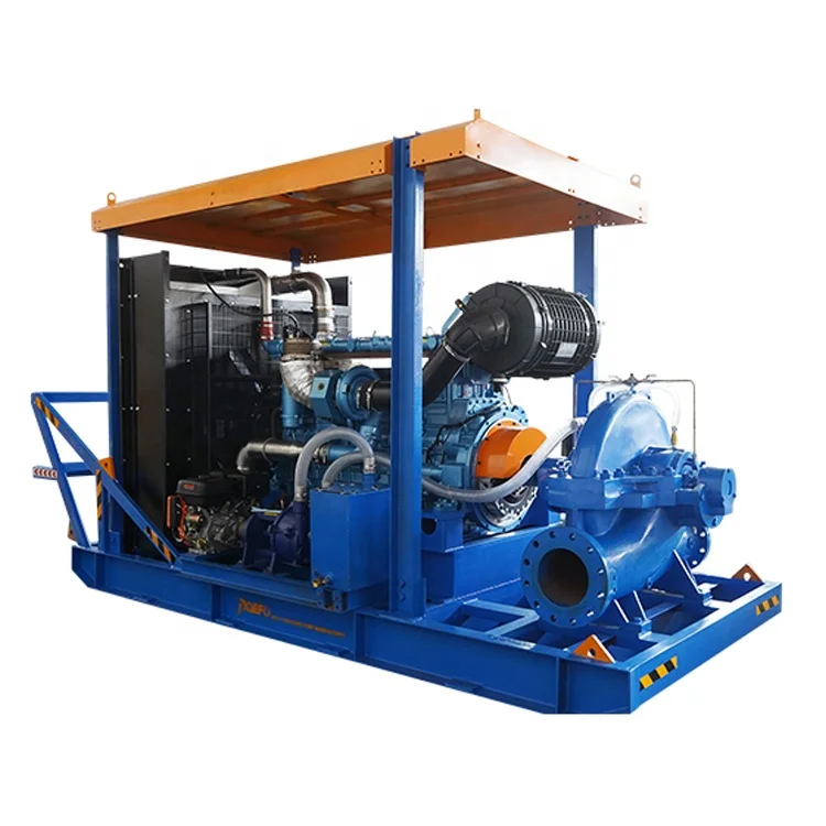 High Capacity Diesel Engine Agriculture Irrigation Water Pump Flood Dewatering Pump
