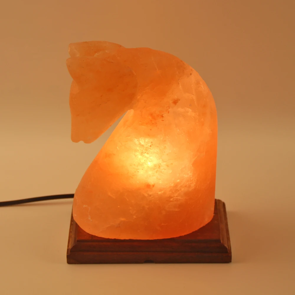 Оптовая продажа пакистанской гималайской каменной соляной лампы ручной работы в форме лошади