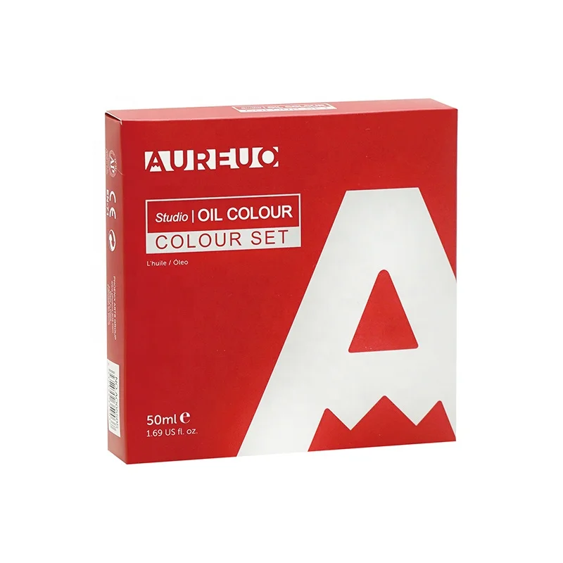 AUREUO 5 Colours 50ml Studio Grade Professional Stable Coating Artist Art Paint Oil