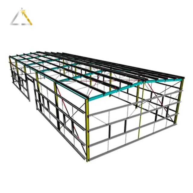 China Prefab Construction Warehouse Church Structures Prefabricated Steel Frame Building Metal Storage