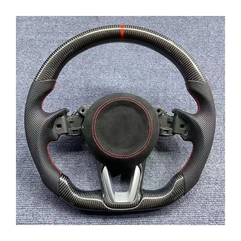 Replacement For Mazda 6 Mazda6 Atenza Leather Real Carbon Fiber Steering Wheel 2017-2019