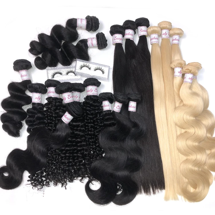 XBL Wholesale Virgin Human Hair Qingdao Hair Factory, Factory Price 100% Unprocessed Virgin Human hair