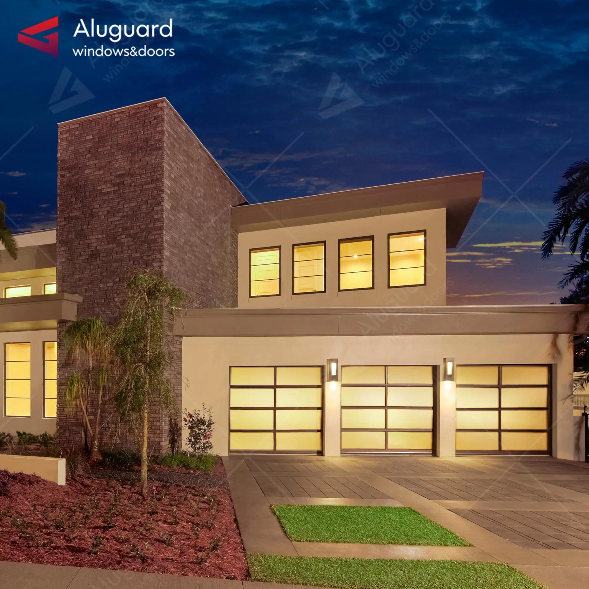 Modern Aluminum black garage doors High quality horizontal folding garage doors Superior supplier new designelectric garage door