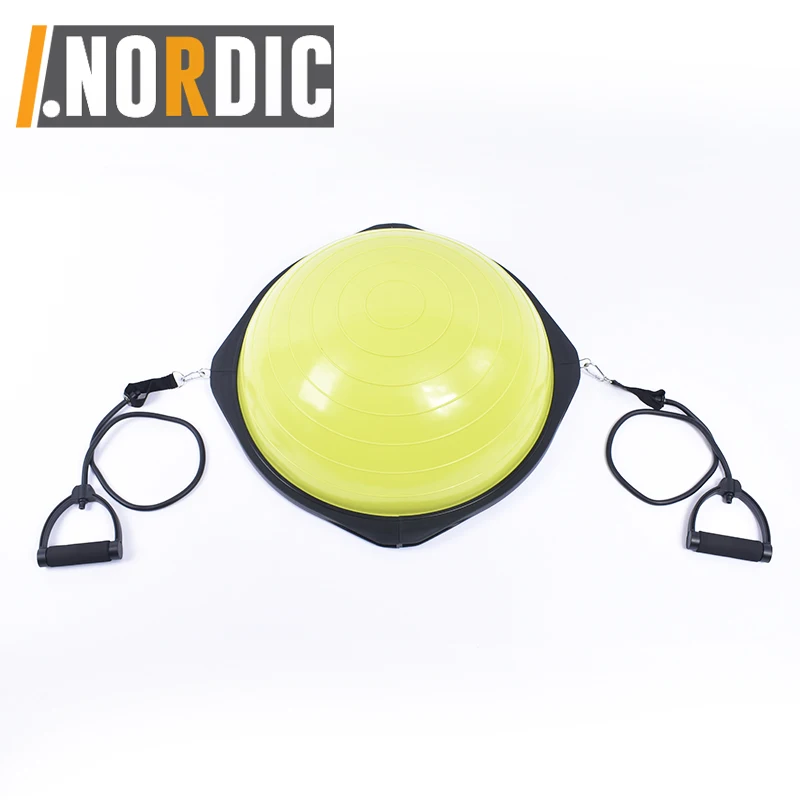 Balance Trainer Dome Shape Half-Exercise Ball with Non-Skid Base Pro (65cm) or Sport (50cm) with Maze Funny Game Function