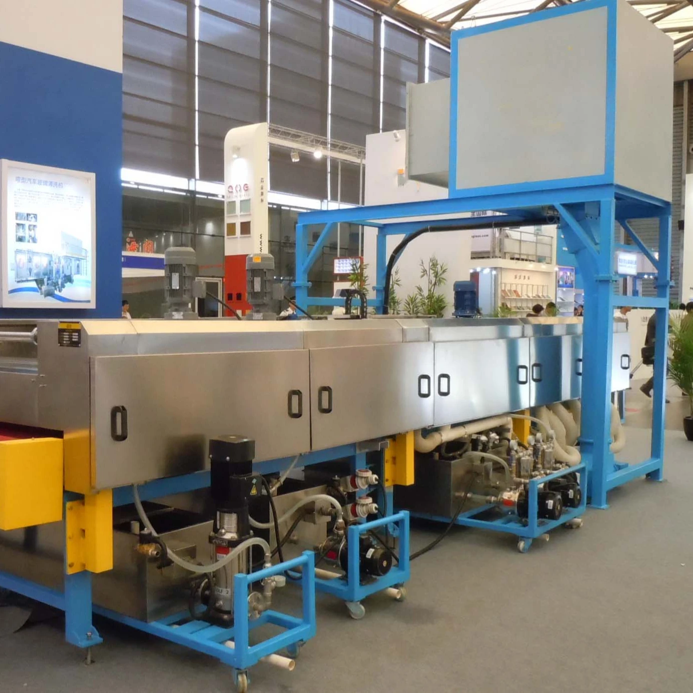 Double glass washing and drying machine Automatic system controls Best Seller glass washer