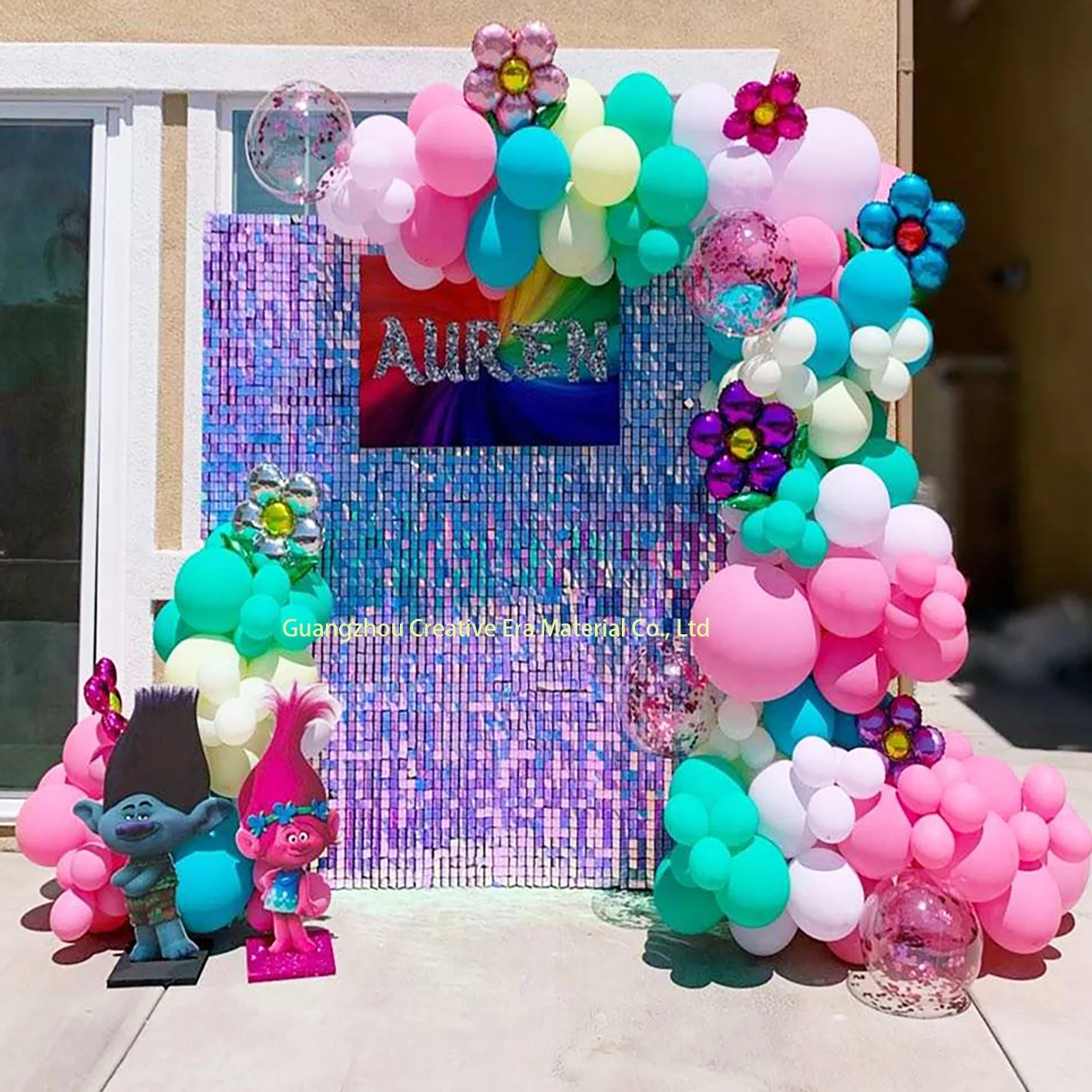 Shimmer bling bling 3d wall sequin board panel for backdrop of wedding birthday party decoration