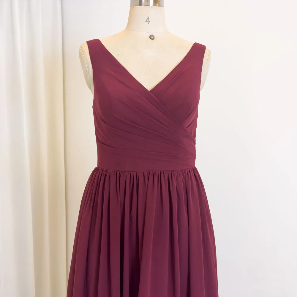 TEENYEE Wholesale Special Occasion Dresses Women Bridesmaids deep V-neck Evening Dress For Women Formal