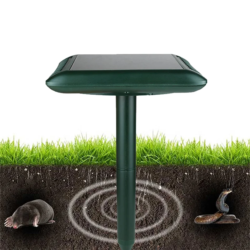 High Effective Waterproof IP55 2400MAH Solar Ultrasonic Animal Mouse Mice Snake Mole Repeller For Mice Moles And Snakes