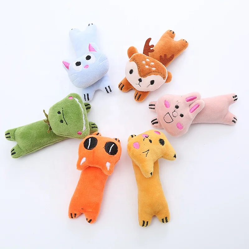Hot Sales Funny Cat Dog Plush Toys Dogs Toys Double Layers Fabric Durable Pet Chew Toys