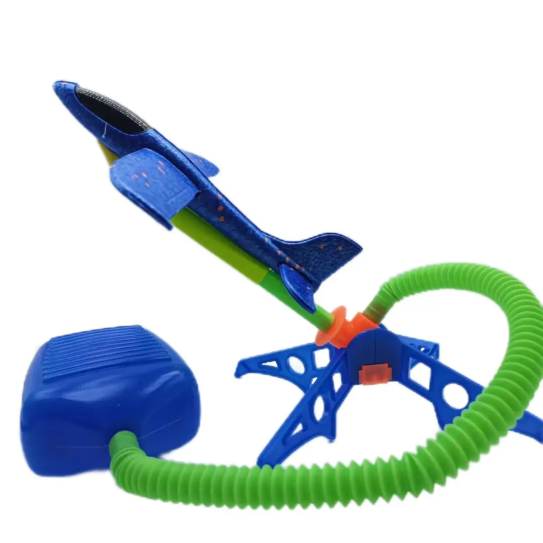 Factory Price jumping toy flying toys Eva Foam Pedal Rocket outdoor game trample skyrocket emitter launch